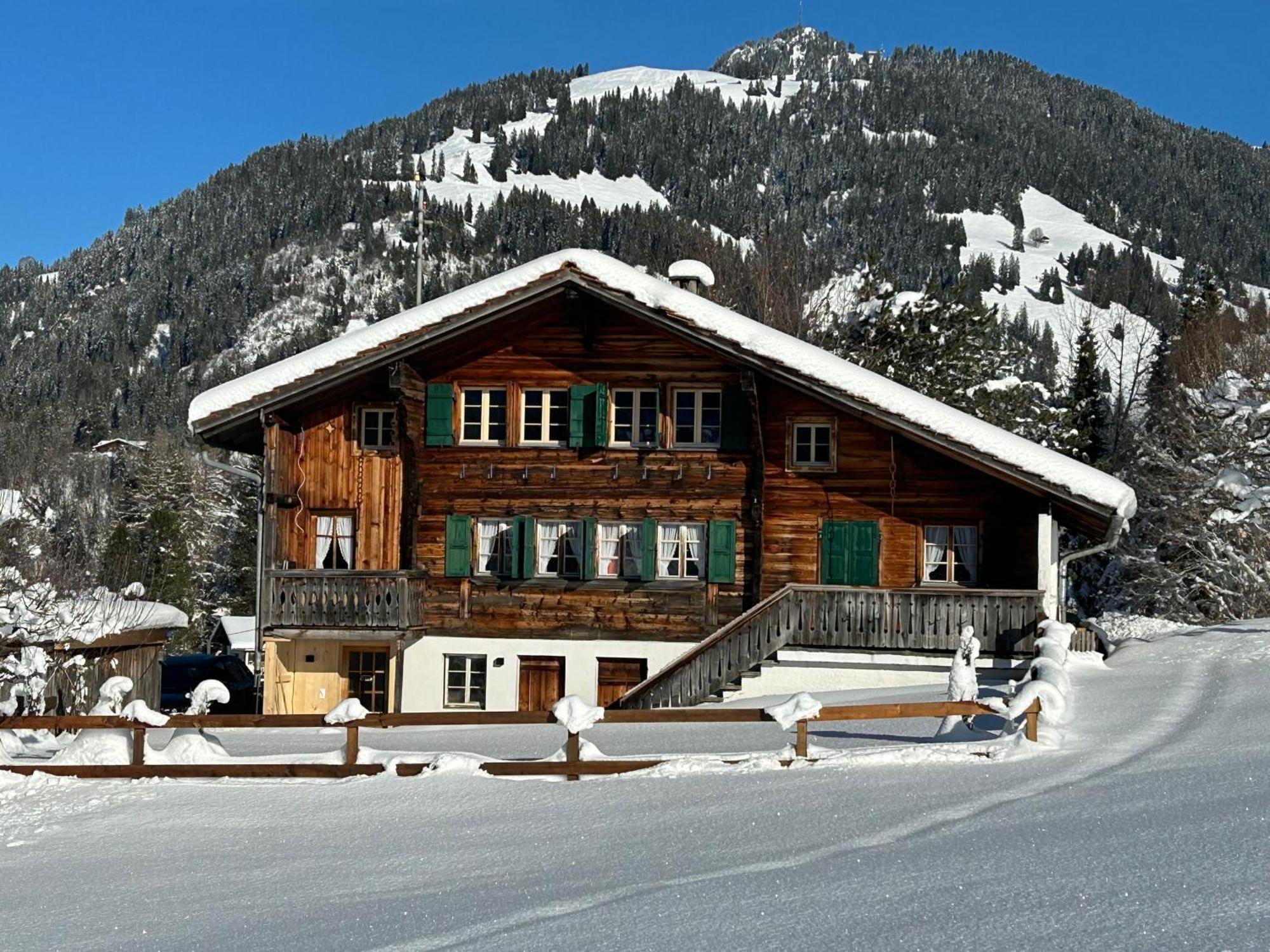 Alpenchalet Haldeli Gstaad Ferienwohnung Im 1-Stock Exterior foto